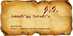 Jobbágy István névjegykártya